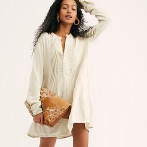 Free People x CP Shades Yoko Tunic 100% cotton gauze mini dress summer flowy S